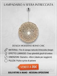 Lampadario a sospensione a sfera