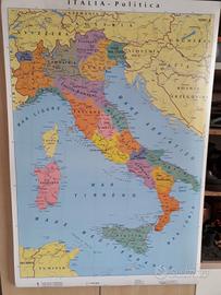Cartina geografica Italia politica e fisica - Tutto per i bambini