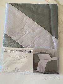 Completo Lenzuola Piazza e Mezza "Twist" - Nuovo