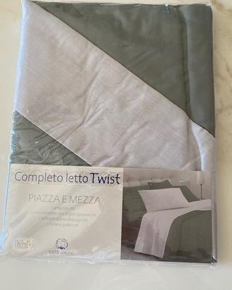 Completo Lenzuola Piazza e Mezza "Twist" - Nuovo