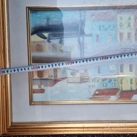 quadro ad olio"le case di Burano"