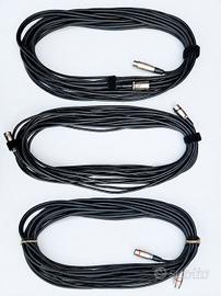 Cavi Canon XLR per microfoni e strumenti 15m