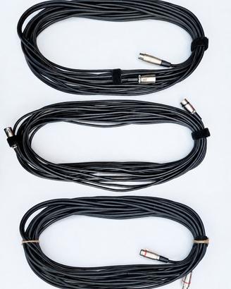 Cavi Canon XLR per microfoni e strumenti 15m