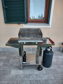 Barbecue a gas in acciaio