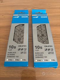 Catena bici Shimano CN-6701 10v 116L