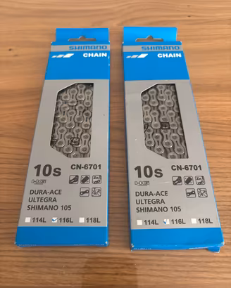 Catena bici Shimano CN-6701 10v 116L