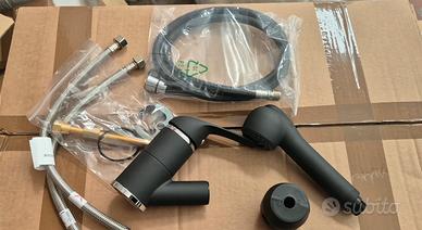 Rubinetto Cucina  Nero con Doccetta Estraibi