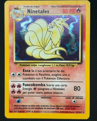 Ninetales Set Base Holo 12/102 ITA