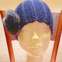 Cappello cuffia NUOVO marca Bun Italy lana/visone