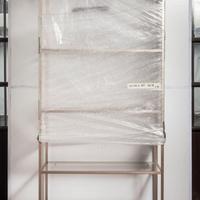 Mensola scaffale con ripiani in vetro