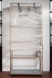 Mensola scaffale con ripiani in vetro