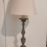 lampada da tavolo d’epoca in ottone – h 85 cm