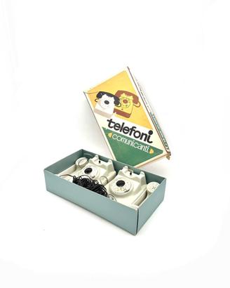 Telefoni comunicanti INGAP vintage con scatola