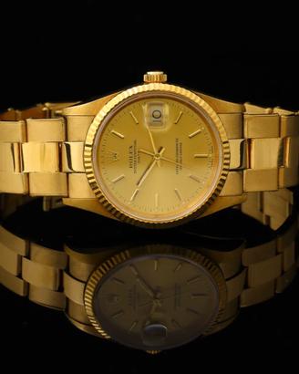 Rolex Oyster Perpetual Date 34 mm 18 kt gold 15238