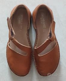 SCARPE DONNA VERA PELLE GRUNLAND N.37 *COME NUOVE*