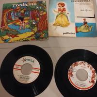 Lotto 9 vinili 45" - Fiabe per bambini