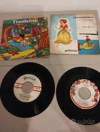 Lotto 9 vinili 45" - Fiabe per bambini