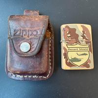 Accendino Zippo Desert Shield 1991 con custodia