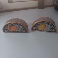 Porta tovaglioli di ceramica