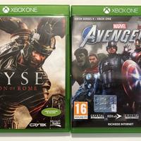 Giochi XboxOne Ryse son of Rome e Avengers