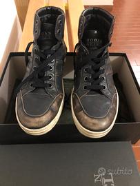 Scarponcino Hogan Rebel blu e marrone 6 n.40 Abbigliamento e