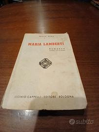 Libro Raro 1943 - Maria Lamberti di Willy Dias - 