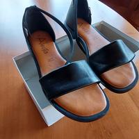Sandali pelle nera Alesya nr.38