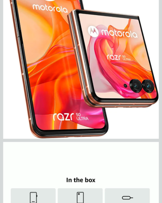 MOTOROLA RAZR 50 ULTRA ,512 GB,COLORE :Peach Fuzz