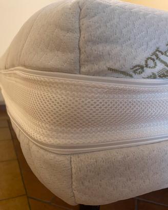 Materasso matrimoniale e struttura doghe in legno