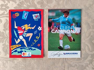 Cartoline Euro 96 e Giuseppe Signori, vintage