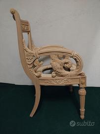 2 Poltroncine Tipo Vanitas Versace al Fusto Grezzo