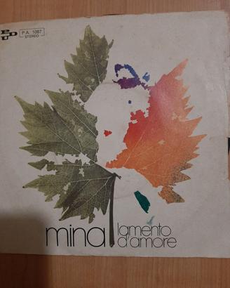 45 giri Mina Lamento D'amore & Rudy