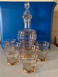 Servizio da liquore vintage Art Déco