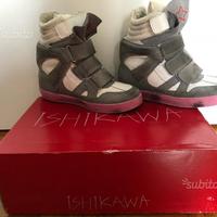 Scarpe Ishikawa nr 36 rosa/bianco/grigio