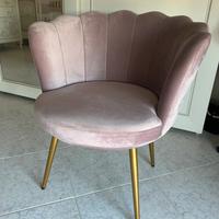 Poltroncina sedia velluto