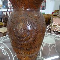 Vaso in terracotta lavorato Vintage