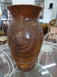 Vaso in terracotta lavorato Vintage
