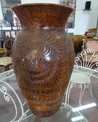 Vaso in terracotta lavorato Vintage