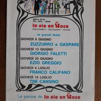 locandina discoteca anni 80