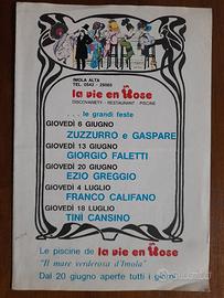 locandina discoteca anni 80