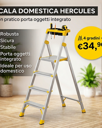 Scala Domestica Hercules con Porta Oggetti – 4