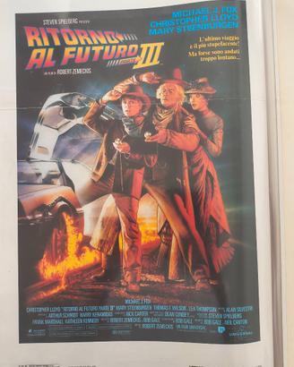Locandina 33x70 film Ritorno Al Futuro III, 1990