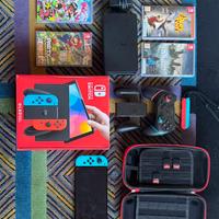 Nintendo Switch Oled con accessori e giochi