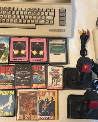 Lotto Commodore 64 C Completo + Joystick e Giochi