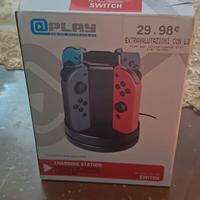 custodie e basetta di ricarica joycon Nintendo swi