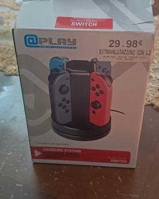 custodie e basetta di ricarica joycon Nintendo swi