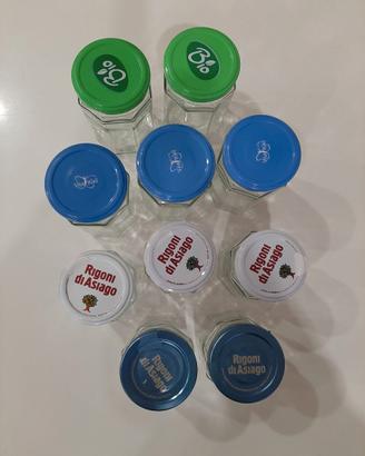 10 vasetti vetro