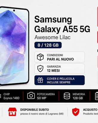 Samsung Galaxy A55 5G Awesome Lilac 8/128 GB