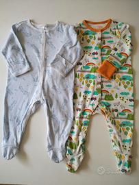 Set di 2 pigiamini taglia 3/6 mesi