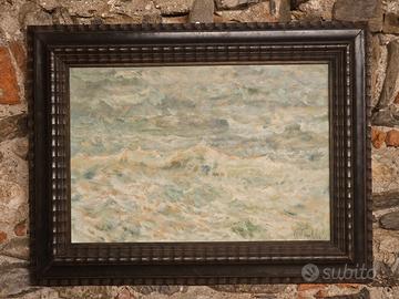 "Solo Mare" G.iuseppe Caselli olio su tavola firma
